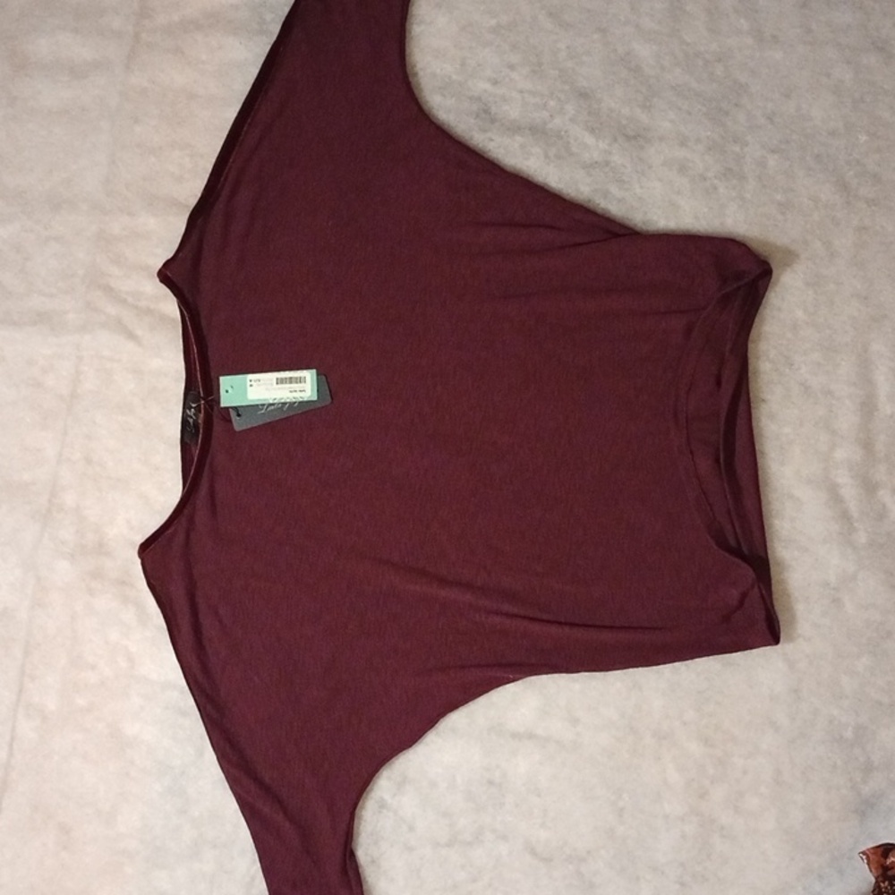 Laila Jayde Velvet Lined Red Shirt